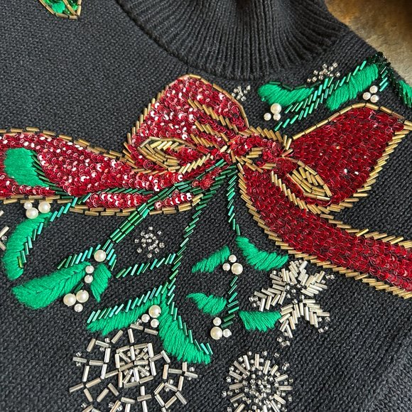 I.B. Diffusion Poinsettia Sweater NWOT - Picture 10 of 16